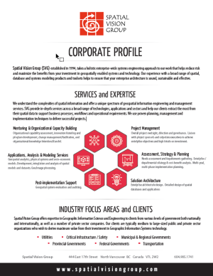 Spatial Vision Group Corporate Profile PDF
